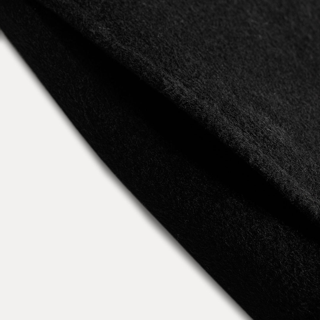 Moudda ZARA - Noir – veste tissu double col cheminée - Tunisie 5