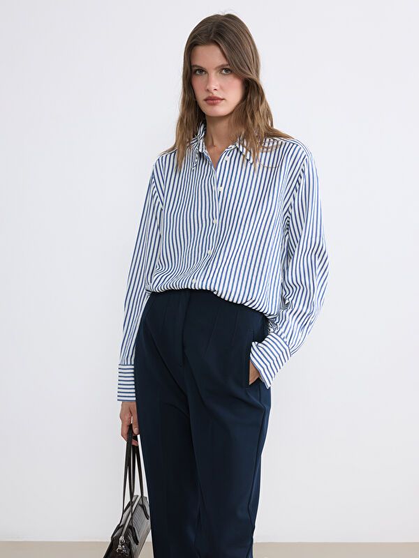 Moudda LC Waikiki - Chemise manches longues en tissu pour Femme - Tunisie 1