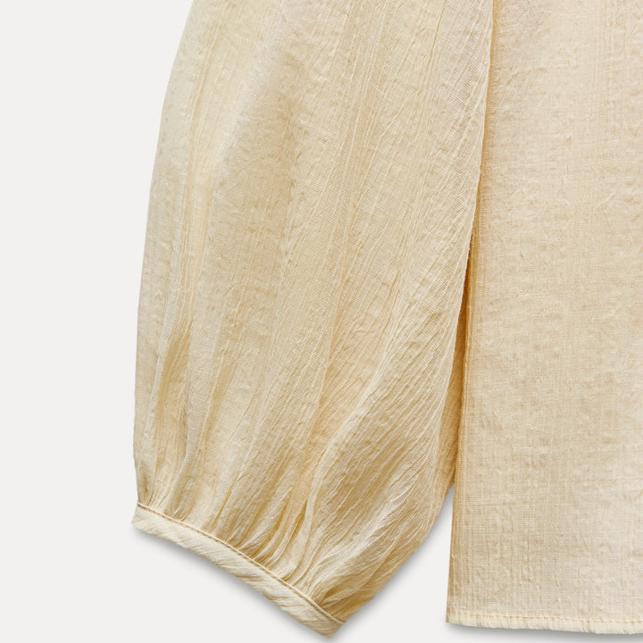 Moudda ZARA - Blouse encolure marquée manches longues bouffantes - Tunisie 3