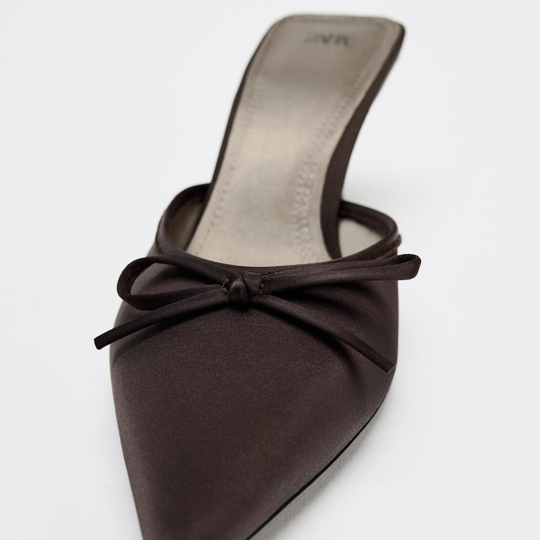 Moudda ZARA - Chaussures talon moyen nœud sans arrière - Tunisie 3