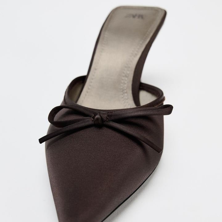 Moudda ZARA - Chaussures talon moyen nœud sans arrière - Tunisie 3