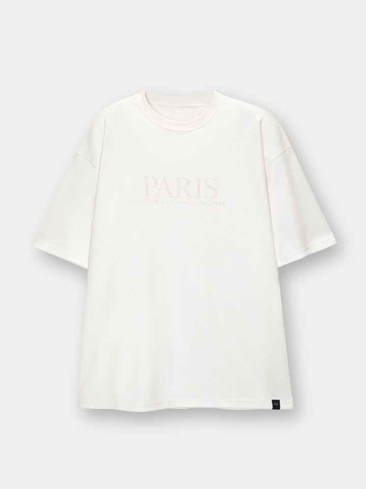 Moudda PULL & BEAR - Sweat Interlock Imprimé Velours Paris - Tunisie 4