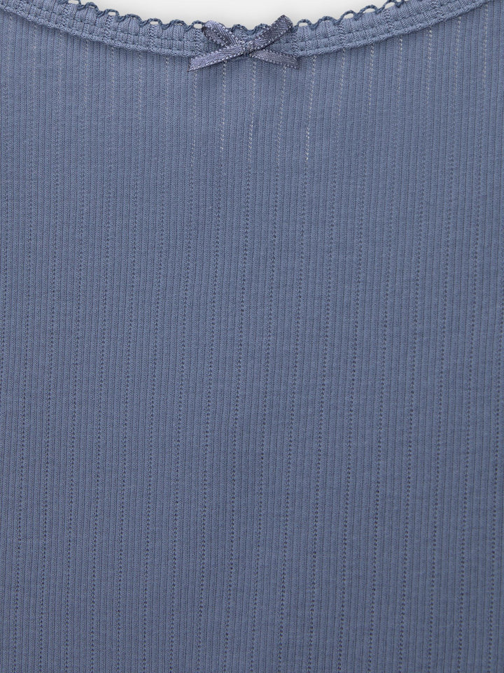 Moudda PULL & BEAR - Top Pacific Dentelle Bleue - Tunisie 2