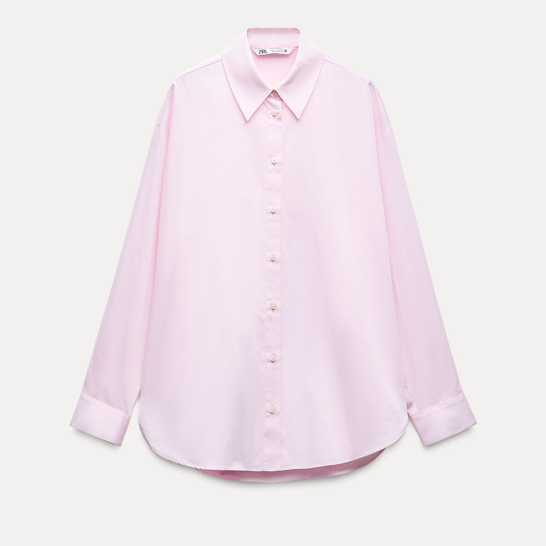 Moudda ZARA - Chemise en coton sergé, coupe oversize - Tunisie 1