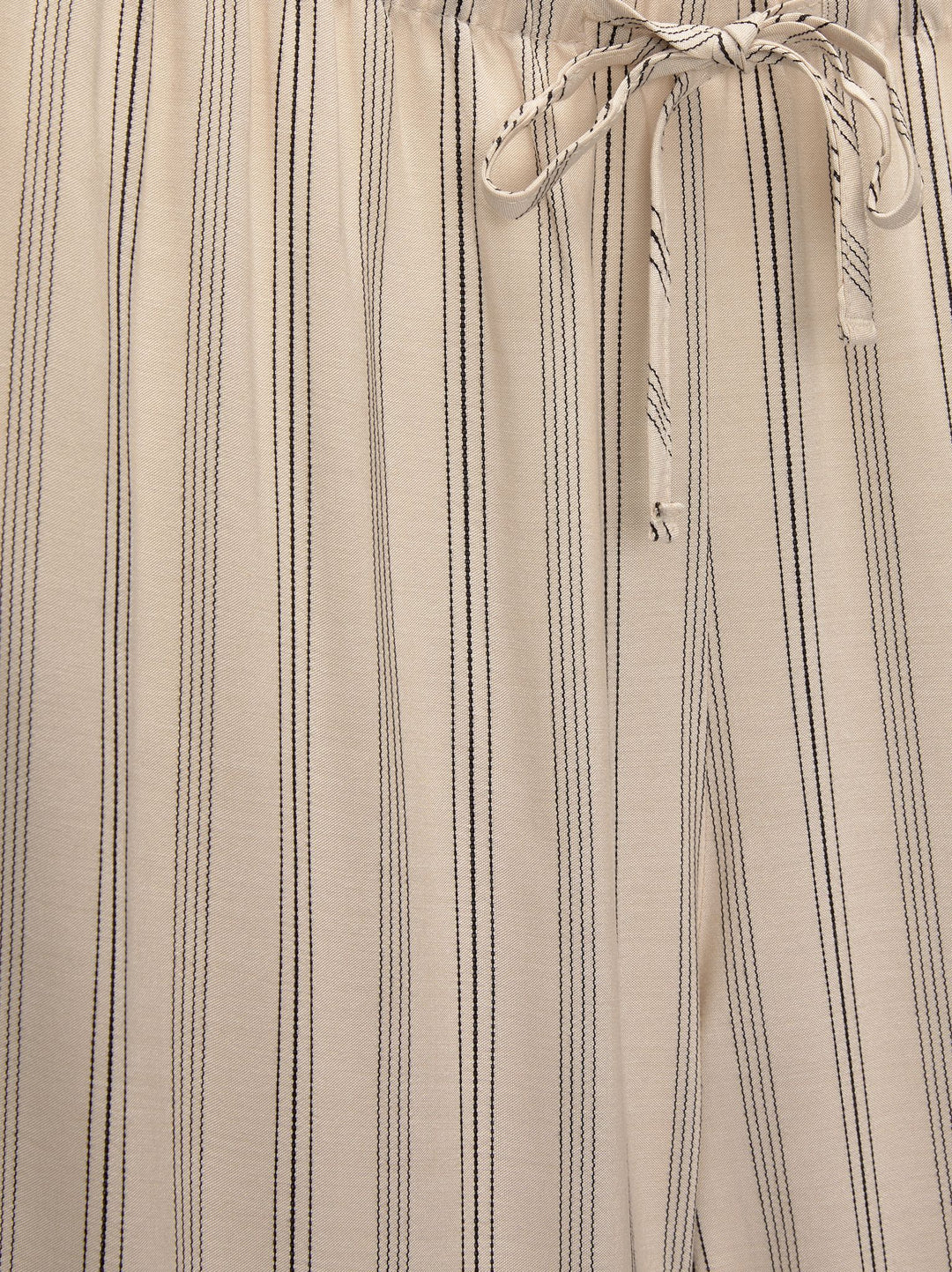 Moudda PULL & BEAR - Pantalon Jambe Large Rayures Écru - Tunisie 2
