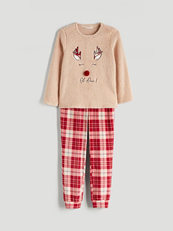 Moudda LC Waikiki - Pyjama en jersey à manches longues épais pour Femmes - Tunisie 3