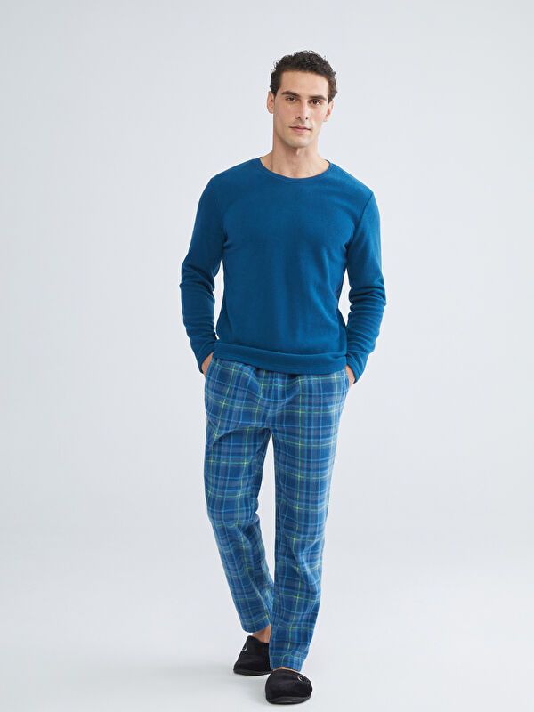 Moudda LC Waikiki - Ensemble pyjama en jersey à manches longues et bas longs pour Hommes - Tunisie 6