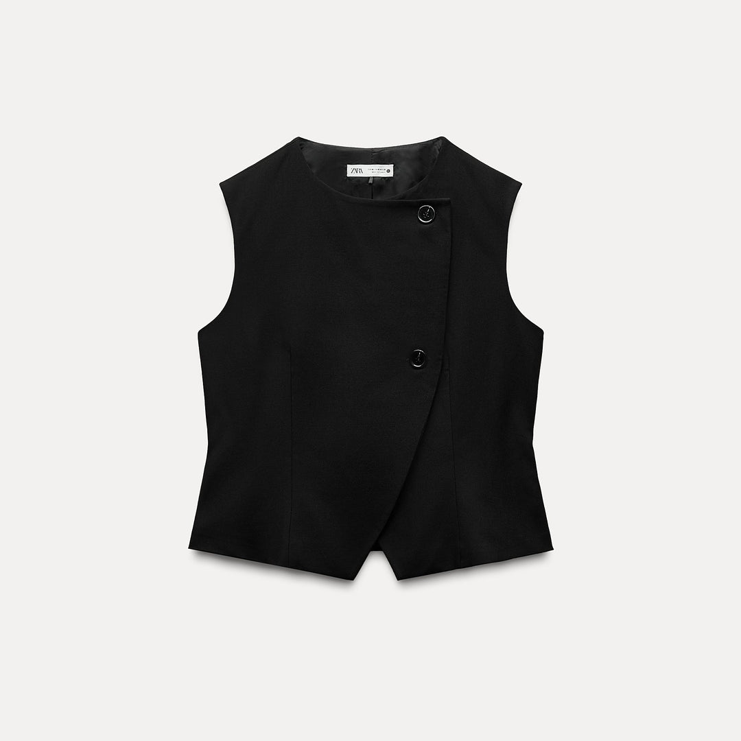 Moudda ZARA - Set gilet-top croisé boutons - Tunisie 1