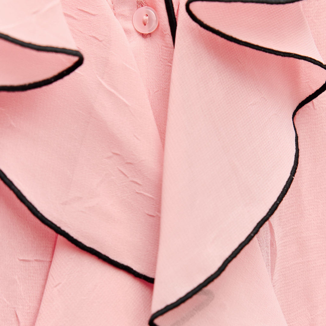 Moudda ZARA - Blouse Volantée à Surjet Contrasté - Tunisie 3