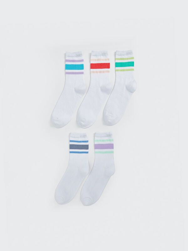 Moudda LC Waikiki - Chaussettes courtes Fille Blanc brillant - Tunisie 1