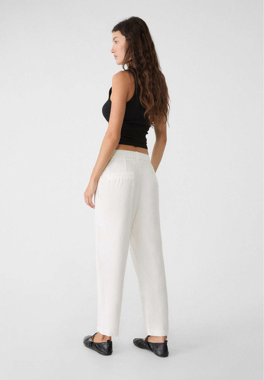 Moudda STRADIVARIUS - Pantalon Carrot Rustique Écru - Tunisie 5