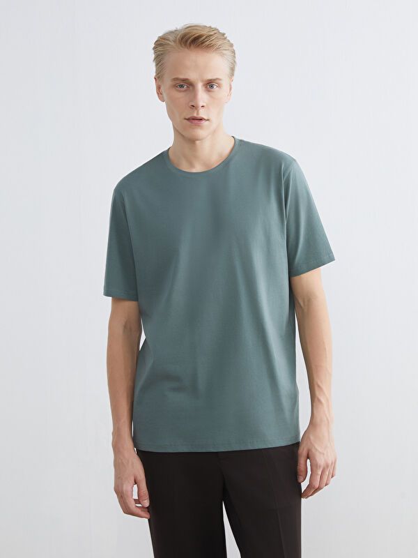 Moudda LC Waikiki - T-shirt basique col rond manches courtes en jersey pour Homme - Tunisie 1