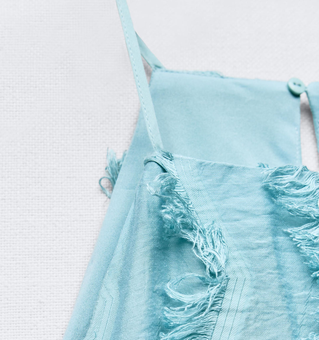 Moudda ZARA - Robe mi-longue col brassière, franges - Tunisie 1