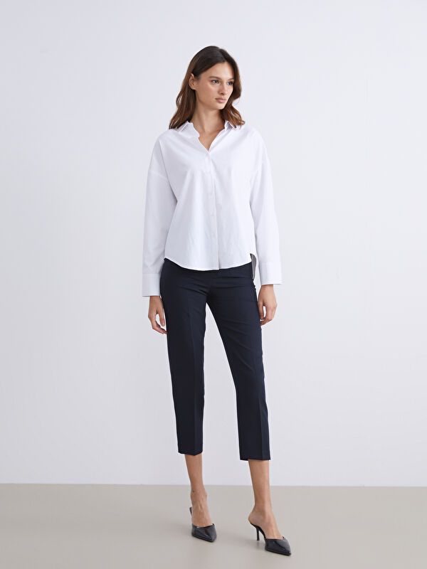 Moudda LC Waikiki - Pantalon tissé moyen Femme Marine - Tunisie 1