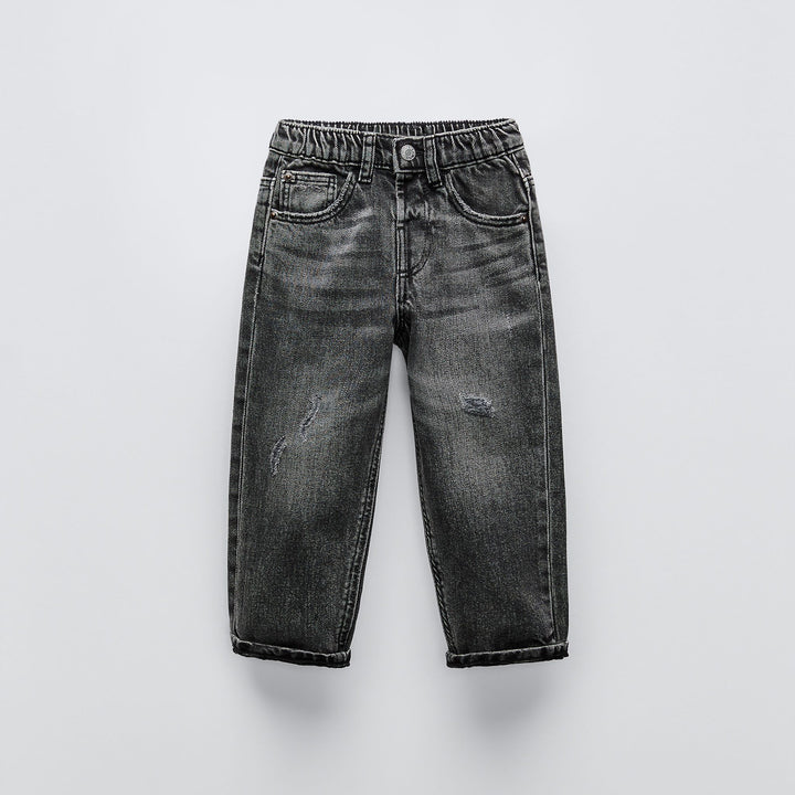 Moudda ZARA - Pantalon jean taille basse déchiré basique - Tunisie 1