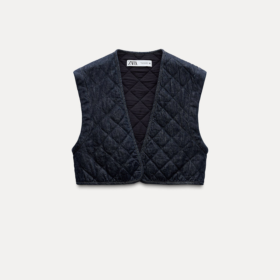 Moudda ZARA - Gilet denim matelassé - Tunisie 1
