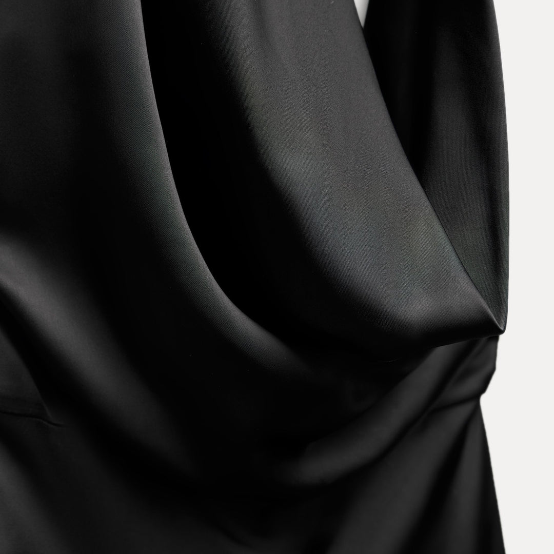 Moudda ZARA - Robe mi-longue satin bustier, drapée, dos dénudé - Tunisie 3