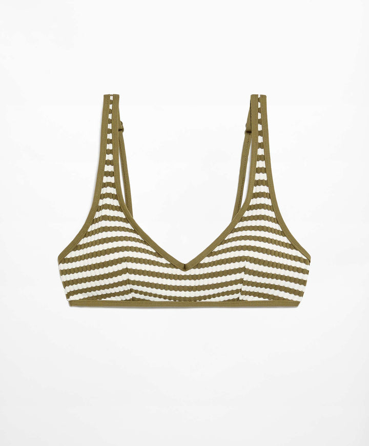 Moudda Oysho - Culotte Halter Mousse avec Armatures Rayé Structuré - Tunisie 5