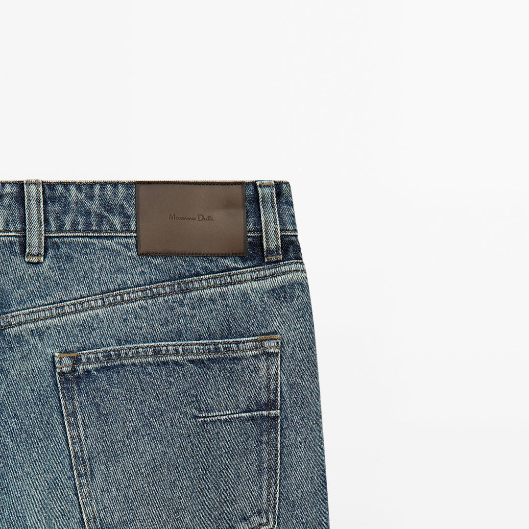 Moudda Massimo Dutti - Pantalon jean dirty stone coupe fuselée - Tunisie 7