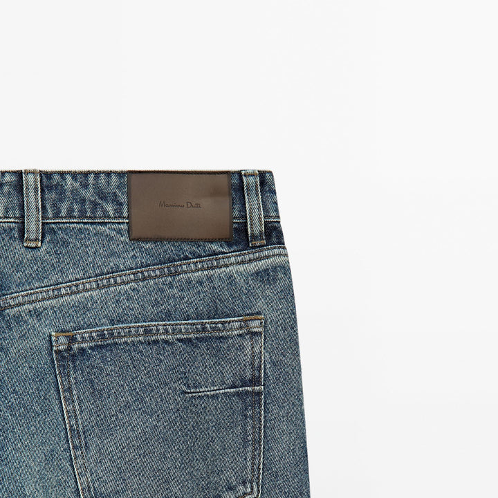 Moudda Massimo Dutti - Pantalon jean dirty stone coupe fuselée - Tunisie 7