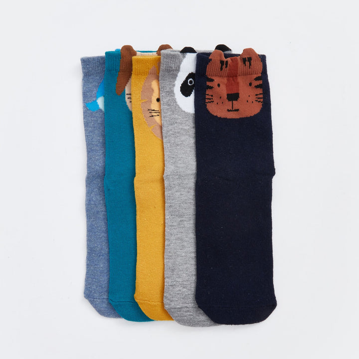 Moudda LC Waikiki - Chaussettes courtes Garçon Fil mélangé teint - Tunisie 2