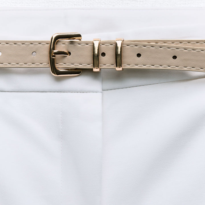 Moudda ZARA - Ceinture en cuir synthétique boucle or clair - Tunisie 3
