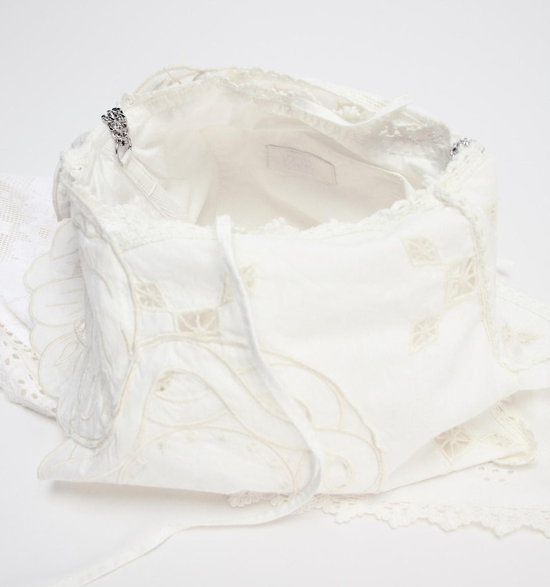 Moudda ZARA - Sac mini tissu broderie anglaise - Tunisie 6