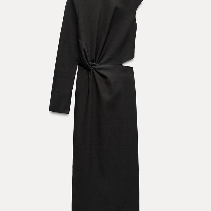 Moudda ZARA - Robe mi-longue tubulaire découpe manches longues - Tunisie 1
