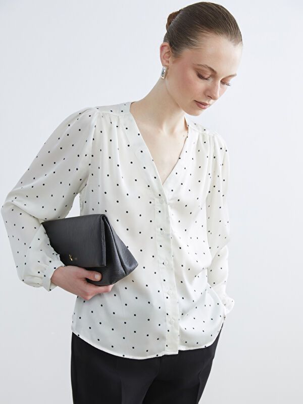Moudda LC Waikiki - Chemisier (blouse) imprimé manches longues en tissu pour Femme - Tunisie 1