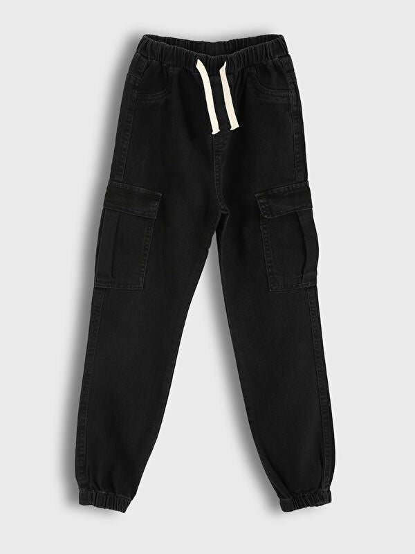 Moudda LC Waikiki - Pantalon tissé en denim Garçon Rodéo noir - Tunisie 1