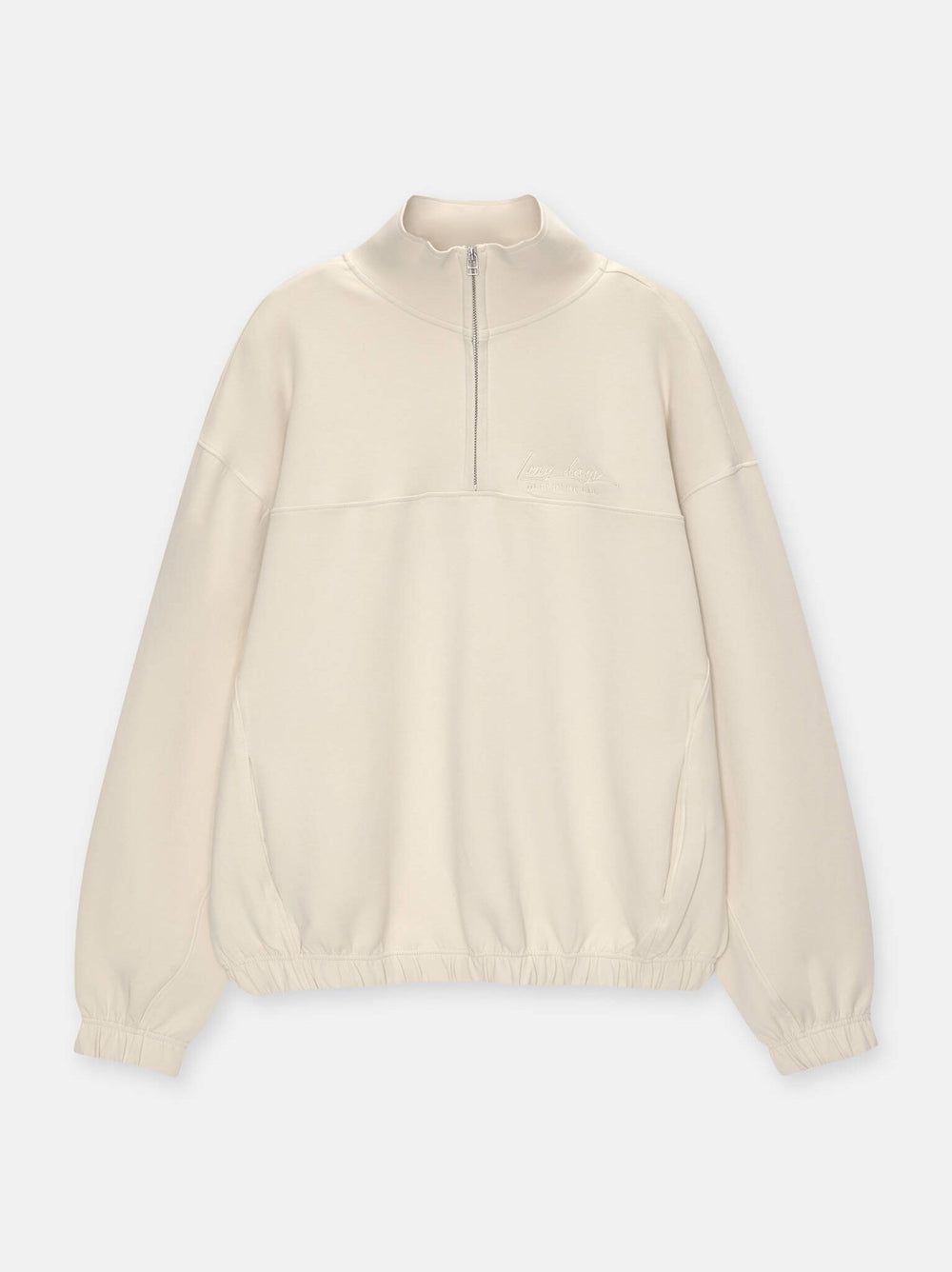 Moudda PULL & BEAR - Sweat Interlock Demi-Fermeture Brodé Black Winter - Tunisie 2
