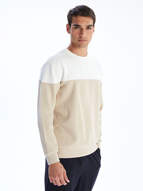 Moudda LC Waikiki - Sweatshirt en jersey Homme Beige - Tunisie 1