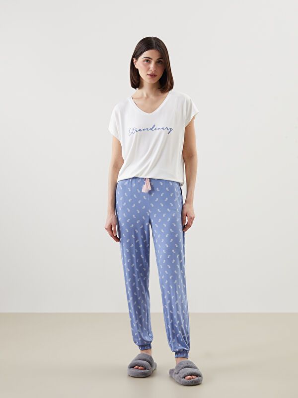 Moudda LC Waikiki - Pyjama manches courtes en jersey pour Femme - Tunisie 1