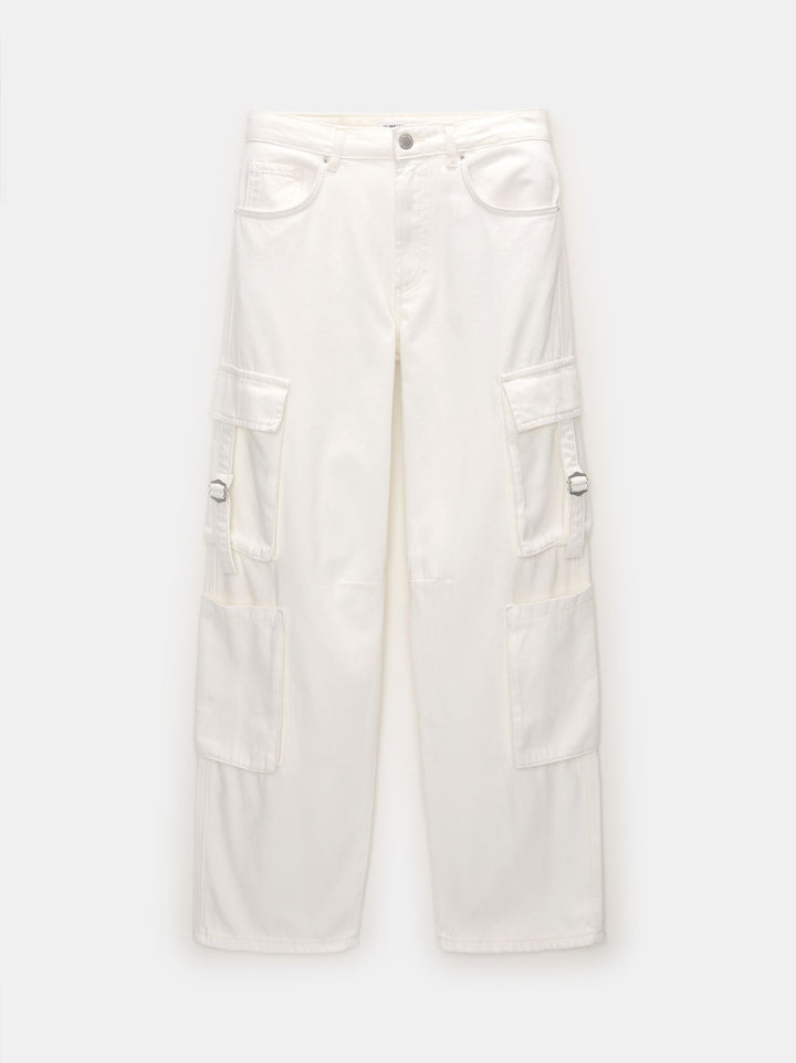 Moudda PULL & BEAR - Pantalon Denim Cargo Multi-Poches - Tunisie 5