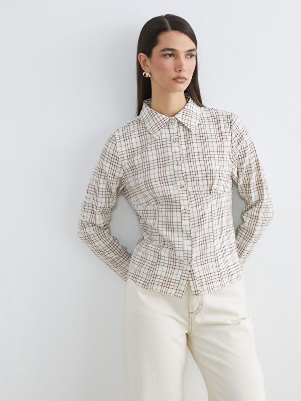 Moudda LC Waikiki - Chemise manches longues en tissu pour Femme - Tunisie 1