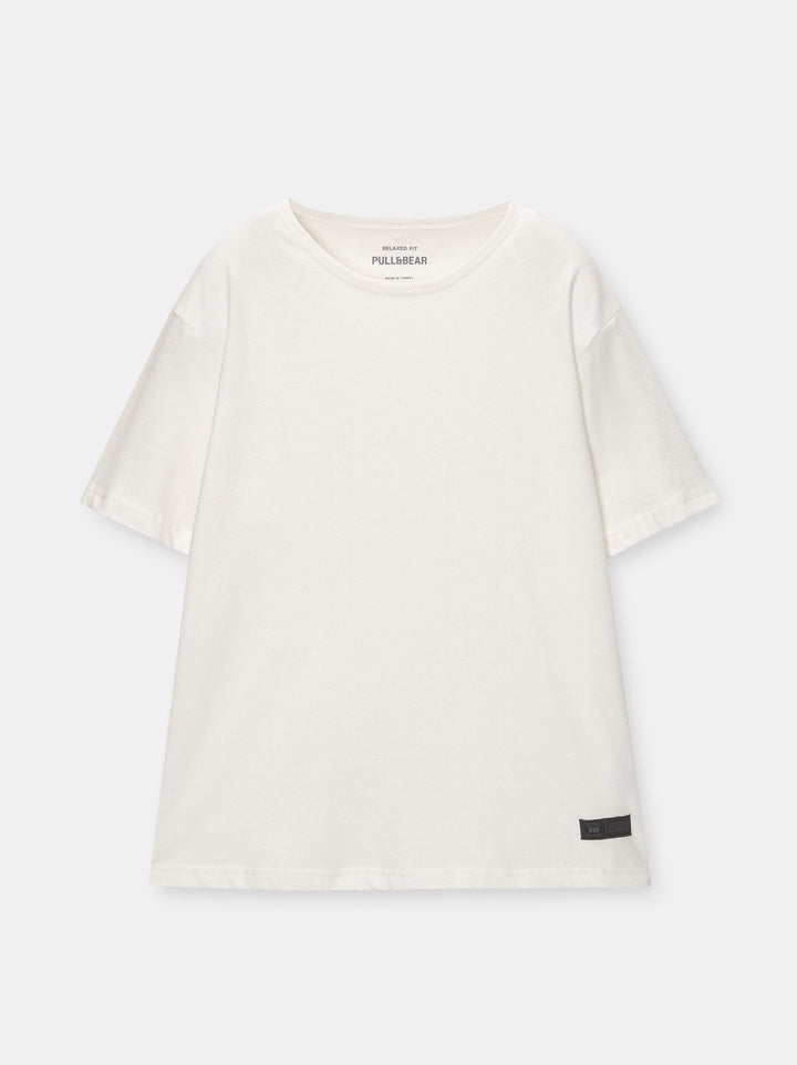 Moudda PULL & BEAR - T-Shirt Demi-Manches Structure Rustique Black Label - Tunisie 1