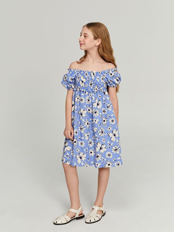 Moudda LC Waikiki - Robe manches courtes en tissu pour Fille - Tunisie 4