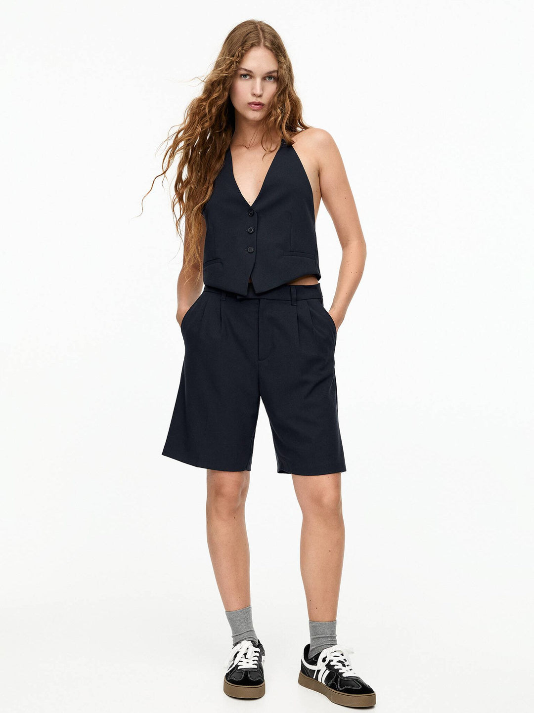 Moudda PULL & BEAR - Bermuda Longue Double Pince Collection Marino - Tunisie 5