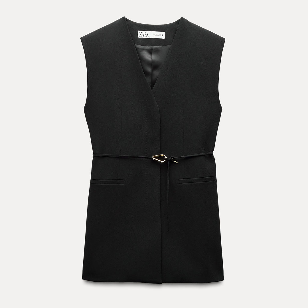 Moudda ZARA - Combinaison 556 gilet ceinturé boucle dorée - Tunisie 1