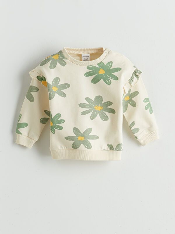 Moudda LC Waikiki - Ensemble en jersey Fille Crème imprimée - Tunisie 2