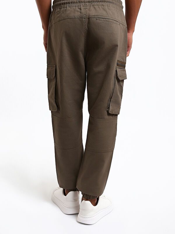 Moudda LC Waikiki - Pantalon cargo en tissu couleur Marron clair pour hommes - Tunisie 5