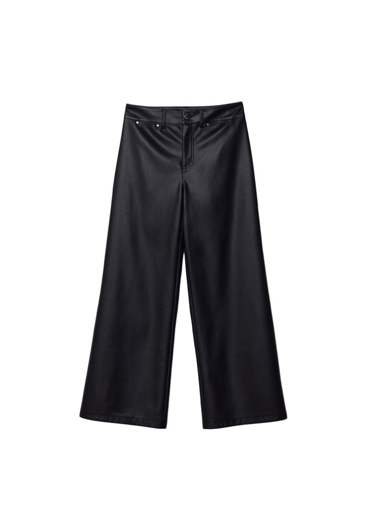 Moudda STRADIVARIUS - Pantalon Straight Minimal en Simili Cuir - Tunisie 1