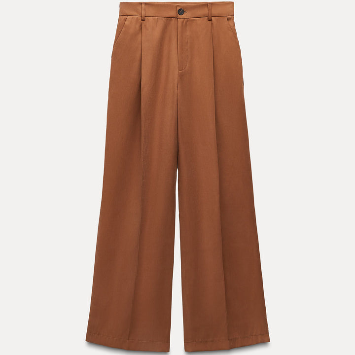 Moudda ZARA - Pantalon fluide taille haute pli devant - Tunisie 2