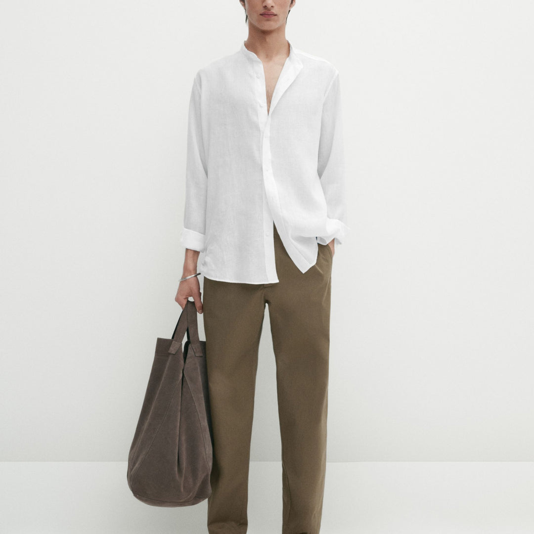 Moudda Massimo Dutti - Pantalon popeline jogging, boutons pression - Tunisie 1