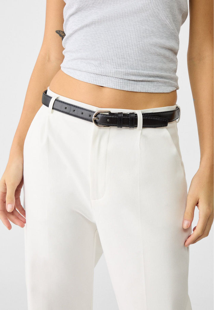 Moudda STRADIVARIUS - Nouveau Pantalon en Satin avec Ceinture - Tunisie 4
