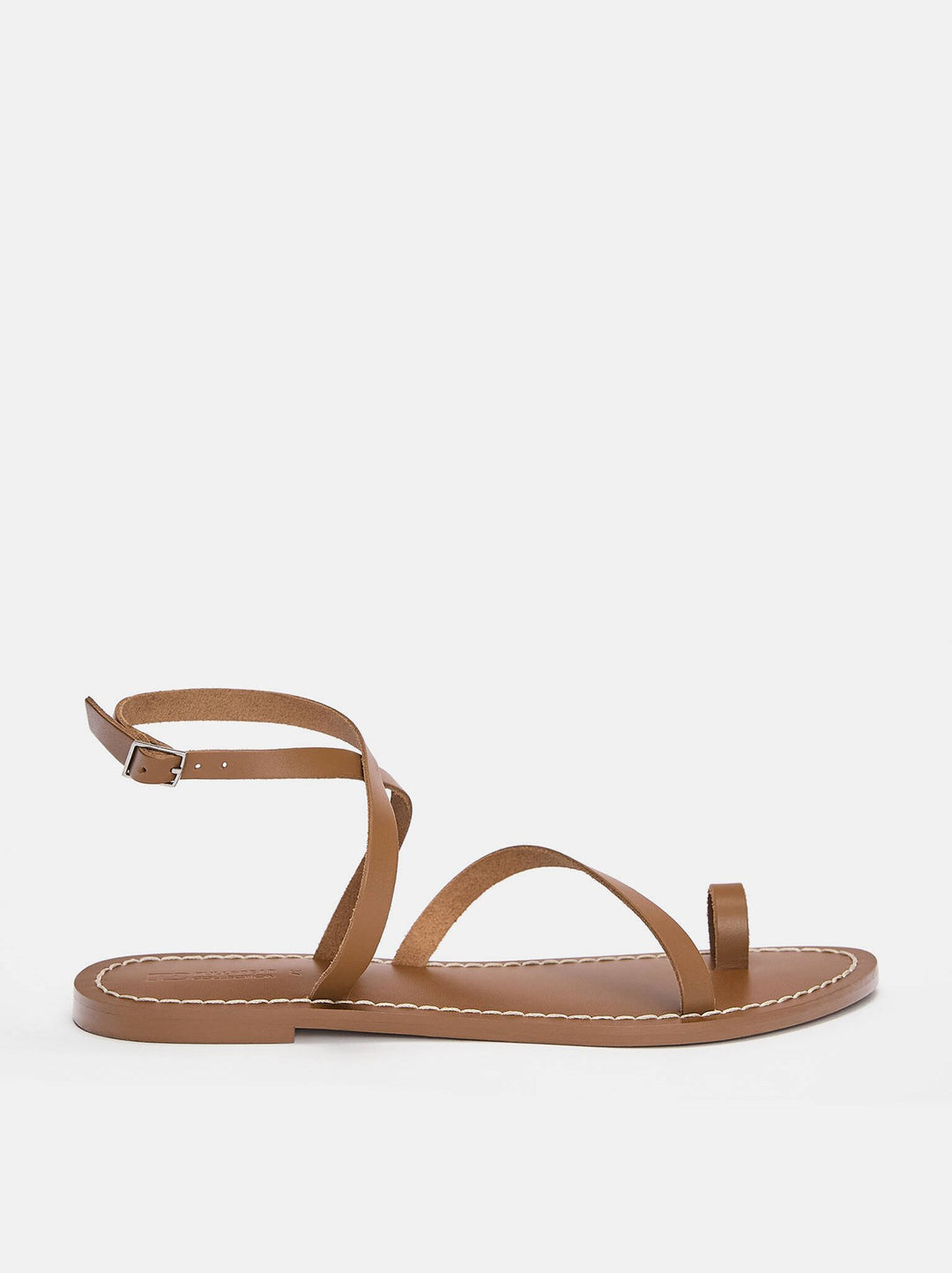 Moudda PULL & BEAR - Sandales Plates en Cuir - Tunisie 3