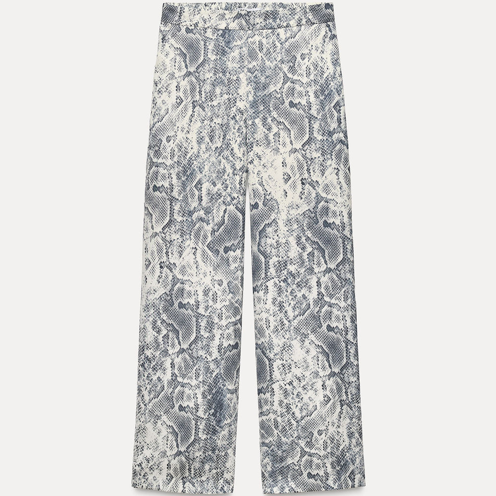 Moudda ZARA - Pantalon jambe large élastique imprimé animalier coordonné - Tunisie 2