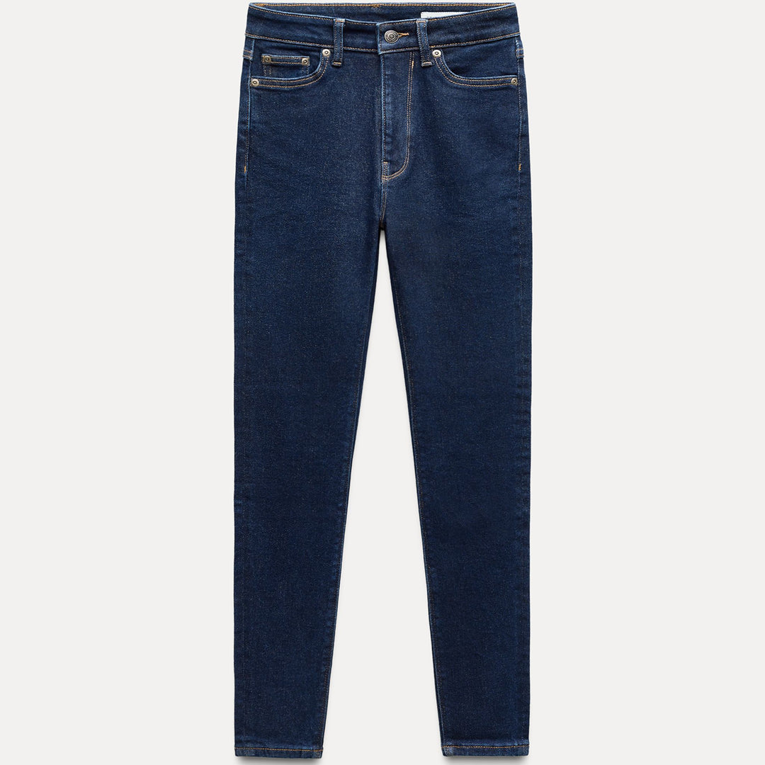 Moudda ZARA - Jean skinny taille haute indigo rinçé - Tunisie 1