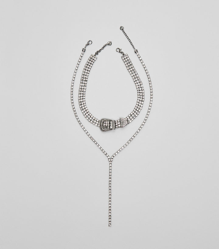 Moudda STRADIVARIUS - Lot de 2 Colliers avec Boucle Strass - Tunisie 4