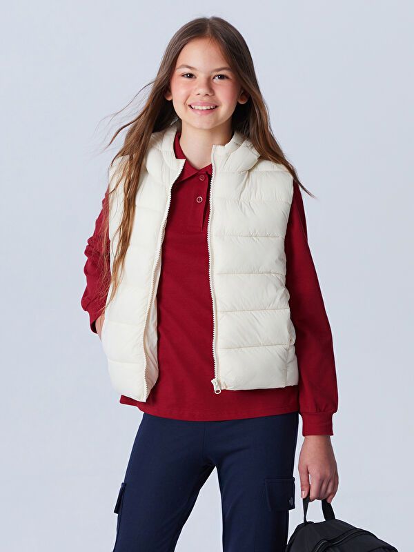 Moudda LC Waikiki - Veste sans manches Fille Beige clair - Tunisie 1